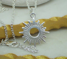 Load image into Gallery viewer, Sun Sunray Celestial Pendant, Solid Sterling Silver, inc Chain, New - UK Seller