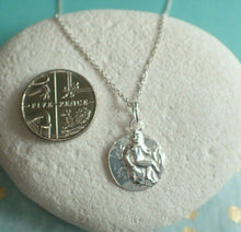 Load image into Gallery viewer, Sterling Silver Roman Coin Medallion Charm Pendant Necklace - UK Seller