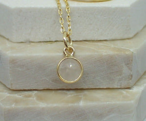 Lotus Flower Pendant & Rose Quartz Charm, Gold Plated Vermeil, New  - UK Seller