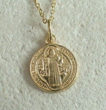 Load image into Gallery viewer, Sterling Silver Gold Vermeil San Benedetto Coin Medallion Style Pendant