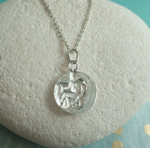 Load image into Gallery viewer, Sterling Silver Roman Coin Medallion Charm Pendant Necklace - UK Seller