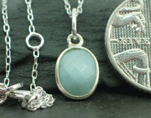 Load image into Gallery viewer, Natural Larimar Pendant, Oval, 925 Solid Sterling Silver, New - UK Seller