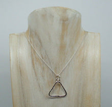 Load image into Gallery viewer, Fire Element Alchemist Hammered Pendant, Solid Sterling Silver, New, Handmade