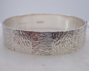 Vintage Solid Sterling Silver Bangle Bracelet