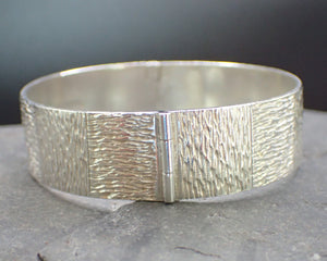 Vintage Solid Sterling Silver Bangle Bracelet