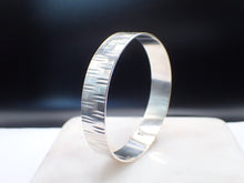 Load image into Gallery viewer, Vintage Solid Sterling Silver Bangle - Engineered Design